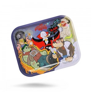 RAW Metal Rolling Tray Monster Sesh Drehunterlage - large