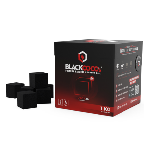 BLACKCOCO's Cubes26 1 kg Kokoskohle-Briketts