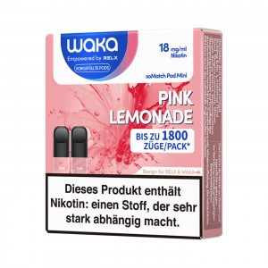 Waka soMatch "Pink Lemonade" 18 mg Pod 2er Set
