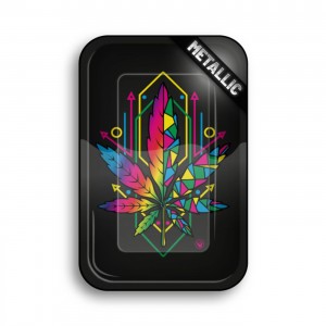Fire-Flow Metal Rolling Tray Geometrical Leaves small