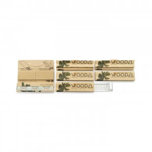 Woodzl Organic Hemp King Size Papers + Tips mit Grinderkarte 6er Set