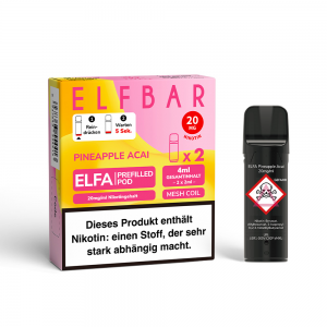 ELFBAR Elfa Pineapple Acai Pod 20 mg (2 Stück pro Packung)