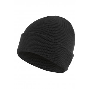 MasterDis Beanie Basic Flap schwarz