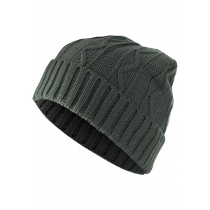 MasterDis Beanie Cable Flap dunkelgrau