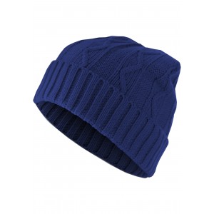 MasterDis Beanie Cable Flap blau