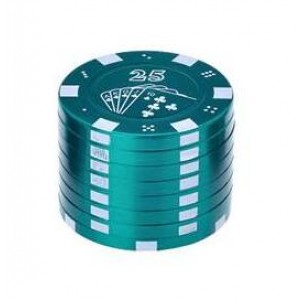 Champ High Poker Chips Grinder 3-teilig grün