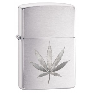 Zippo Feuerzeug Cannabis Leaf Engraved