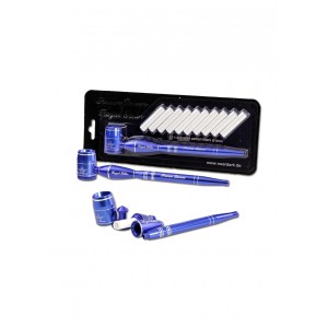 Screen Queen Pfeife mit Royal Filter Adapter Blau 17 cm