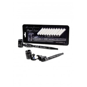 Screen Queen Pfeife mit Royal Filter Adapter Schwarz 17 cm
