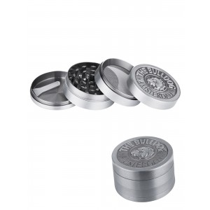 The Bulldog Grinder Metall Ø 50 mm, 4-teilig silber