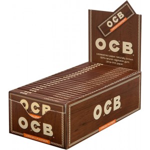 OCB unbleached Virgin Single Papers 50er Box