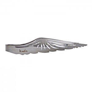 Aladin Kohlenzange "Wing" Silver 23 cm