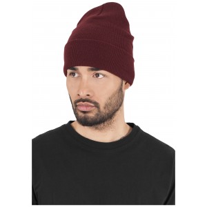 YUPOONG Long Beanie Heavyweight maroon