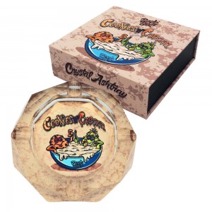 Best Buds Crystal Ashtray "Cookies and Cream"
