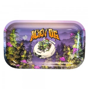 Best Buds Alien OG Metal Rolling Tray medium