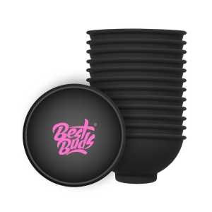 Best Buds Silikon Mischschale 7cm Schwarz-Pink