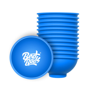 Best Buds Silikon Mischschale 7cm Blau-Weiß