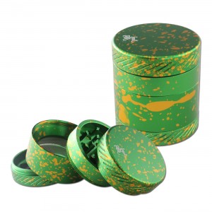 BLACK LEAF Alu Grinder CROWN Ø 50 mm 4-teilig Grün