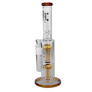Black Leaf 2 x 8 Arm Baumperkolator Icebong amber
