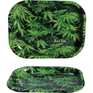 Black Leaf Mixing Tray 'Hemp' Drehunterlage