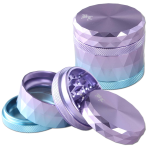 BLACK LEAF Grinder Ø 63 mm 4-teilig changierend lila-blau