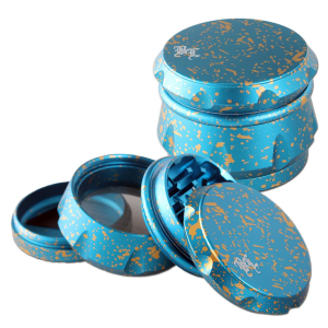 BLACK LEAF Alu Grinder Ø 62 mm 4-teilig türkis