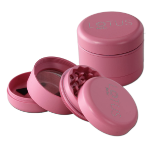 BLACK LEAF Lotus Grinder Ø 55 mm 4-teilig Rosa/Pink