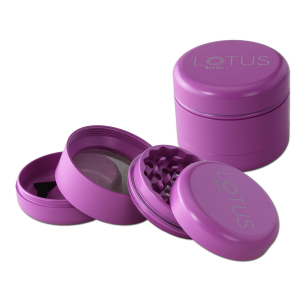 BLACK LEAF Lotus Grinder Ø 55 mm 4-teilig Violett