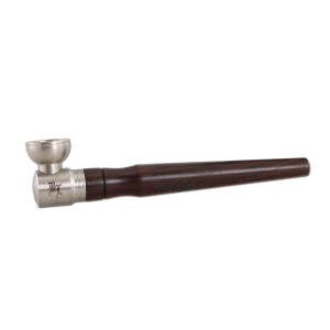 Black Leaf Deluxepipe mit Edelstahlkopf L