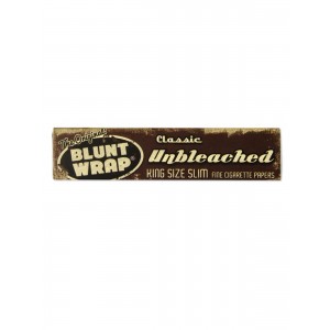 BLUNT WRAP King Size Slim Classic unbleached Heftchen einzeln 