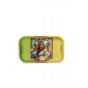 RAW Brazil Metal Rolling Tray small