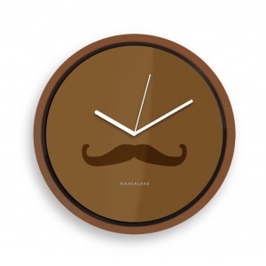 Wanduhr Mustache (Kikkerland)