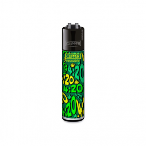 CLIPPER Feuerzeug It's 420 grün