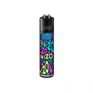CLIPPER Feuerzeug It's 420 blau
