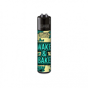 CLIPPER Feuerzeug Weed Statements #7 Wake & Bake