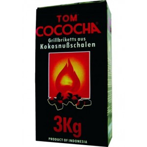 TOM Cococha, 3 kg Kokoskohle-Briketts