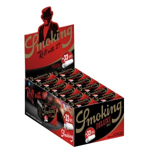 Smoking Deluxe Rolls + Tips Endlospaper 24er Box 