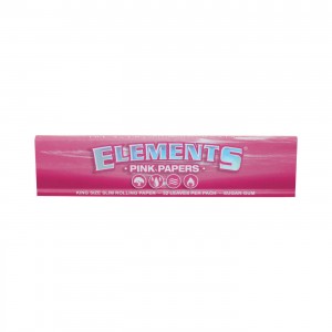 ELEMENTS King Size Slim Pink Papers Heftchen einzeln