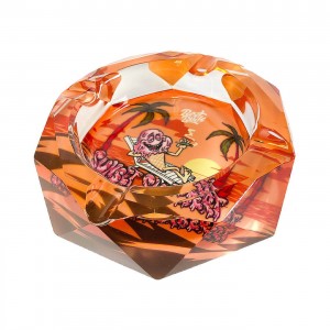 Best Buds Crystal Ashtray "Sunset Sherbert"
