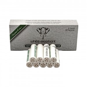White Elephant Meerschaum Filter Ø 9 mm 20er Packung