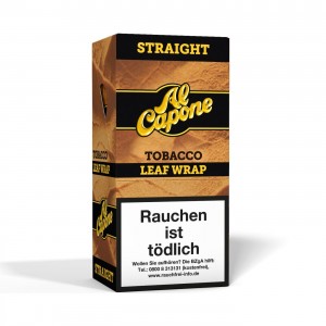 Al Capone Tobacco Leaf Wrap Straight 20er Box