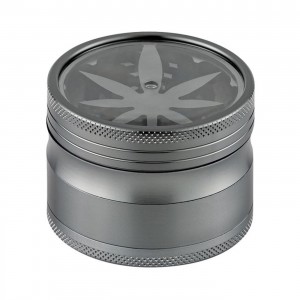 Super Heroes Aluminium Grinder Hanf grau Ø 63mm 4-tlg.