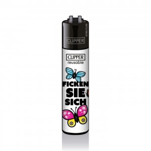 CLIPPER Feuerzeug Slogan #39 F***** sie sich