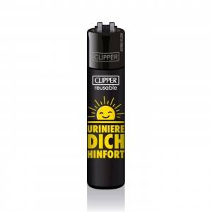 CLIPPER Feuerzeug Slogan #39 Uriniere dich hinfort