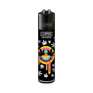 CLIPPER Feuerzeug 420 Rainbow Weed Smile