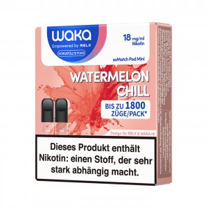 Waka soMatch "Watermelon Chill" 18 mg Pod 2er Set