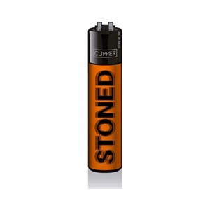 CLIPPER Feuerzeug Stoned Blurry Fluo orange