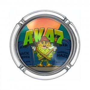 Best Buds Glas Ashtray "AK47" large