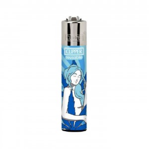 CLIPPER Feuerzeug Miss Mary Jane blau