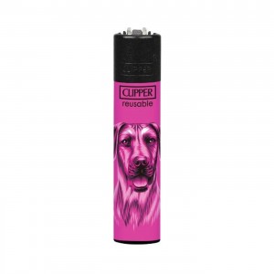 CLIPPER Feuerzeug Hunde rosa